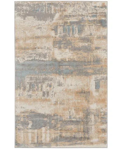Calvin Klein Ck005 Enchanting Ech02 3'2"x5' Area Rug In Ivory,mist