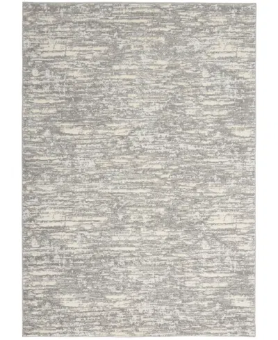 Calvin Klein Ck005 Enchanting Ech03 5'3"x7'3" Area Rug In Gray,beige