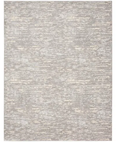 Calvin Klein Ck005 Enchanting Ech03 8'x10' Area Rug In Gray,beige