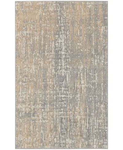Calvin Klein Ck005 Enchanting Ech04 3'2"x5' Area Rug In Gray,beige