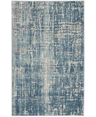 Calvin Klein Ck005 Enchanting Ech04 3'2"x5' Area Rug In Mist,ivory