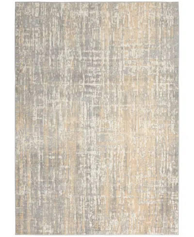 Calvin Klein Ck005 Enchanting Ech04 5'3"x7'3" Area Rug In Gray,beige
