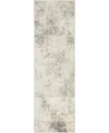 Calvin Klein Ck005 Enchanting Ech07 2'3"x7'3" Runner Area Rug In Ivory,gray