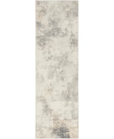 Calvin Klein Ck005 Enchanting Ech07 2'3"x7'3" Runner Area Rug In Ivory,gray