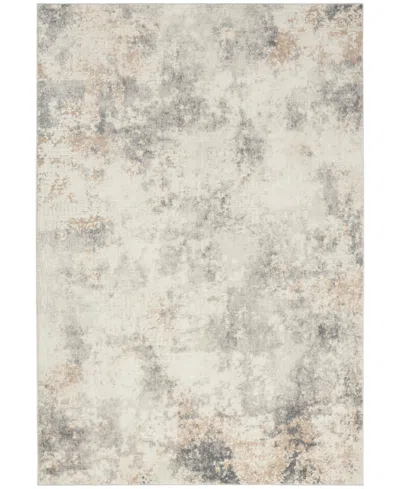 Calvin Klein Ck005 Enchanting Ech07 5'3"x7'3" Area Rug In Ivory,gray