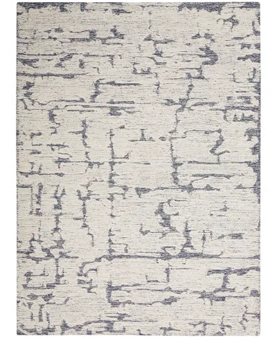 Calvin Klein Ck009 Sculptural Scl01 5'3" X 7'3" Area Rug In Blue