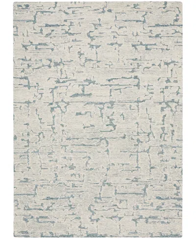 Calvin Klein Ck009 Sculptural Scl01 5'3" X 7'3" Area Rug In Teal