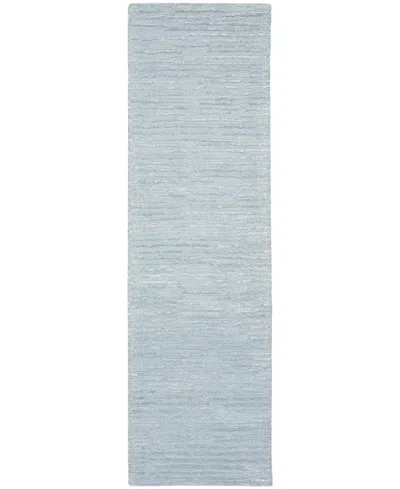 Calvin Klein Ck010 Linear Lnr01 2'2"x8' Runner Area Rug In Blue