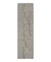Calvin Klein Ck010 Linear Lnr01 Runner Area Rug, 2'3 X 8' In Grey