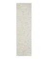 Calvin Klein Ck010 Linear Lnr01 Runner Area Rug, 2'3 X 8' In Ivory