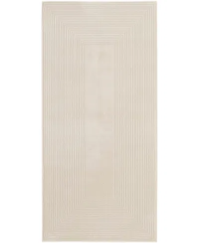 Calvin Klein Ck024 Irradiant Irr02 2'x4' Area Rug In White