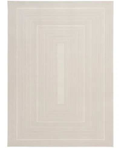 Calvin Klein Ck024 Irradiant Irr02 6'x9' Area Rug In White