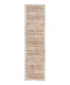 Calvin Klein Ck024 Irradiant Irr03 Runner Area Rug, 2'3 X 7'6 In Rose/gold