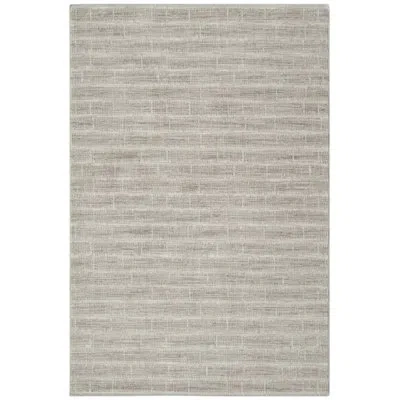 Calvin Klein Ck079 Notes 5'3" X 7'3" Ivory Grey Modern Indoor Rug In Ivory;gray