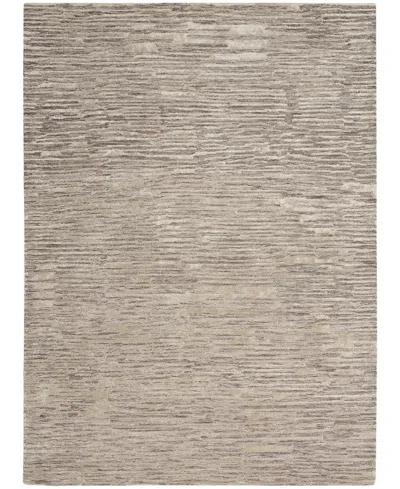 Calvin Klein Ck10 Linear Lnr01 3'9" X 5'9" Area Rug In Gray