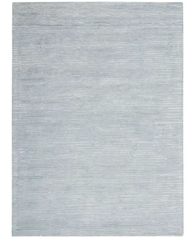 Calvin Klein Ck10 Linear Lnr01 5'3" X 7'3" Area Rug In Mist