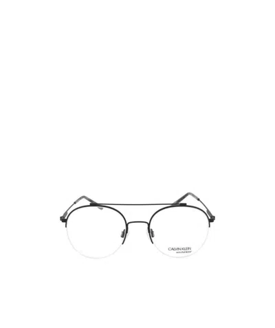 Calvin Klein Ck19144 Round-frame Glasses In White