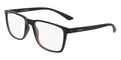 Calvin Klein Ck19573 210 Men's Glasses Brown Size 54 - Free Lenses - Blue Light Block Available