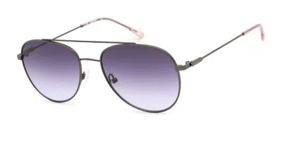 Calvin Klein Ck20120s 008 Women's Sunglasses Gunmetal Size 55 In Gray
