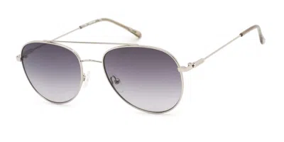 Calvin Klein Ck20120s 045 Women's Sunglasses Silver Size 55