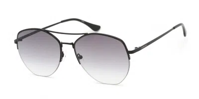 Calvin Klein Ck20121s 001 Women's Sunglasses Black Size 57 In Purple