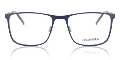 Calvin Klein Ck20129 410 Men's Glasses Blue Size 55 - Free Lenses - Blue Light Block Available In Matte Dark Blue