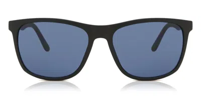 Calvin Klein Ck20520s 001 Women's Sunglasses Black Size 57 In Blue