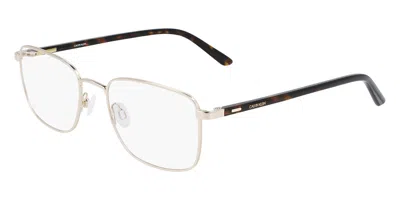 Calvin Klein Ck21301 717 Men's Glasses Gold Size 53 - Free Lenses - Blue Light Block Available In Metallic