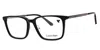 Calvin Klein Sleek Rectangular Eyeglasses For Men In Black