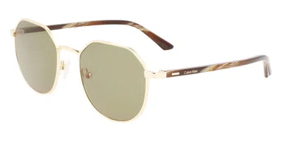 Calvin Klein Ck22103s 717 Men's Sunglasses Gold Size 51