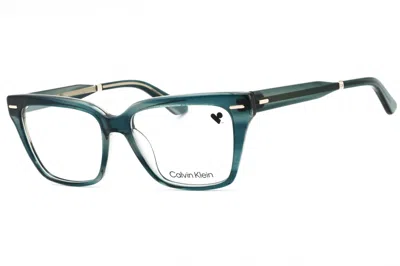 Calvin Klein Ck22539 Rectangular Acetate Eyeglasses In Teal