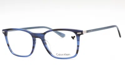 Calvin Klein Rectangle-frame Glasses In Blue