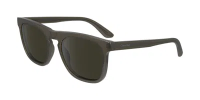 Calvin Klein Ck23534s 330 Men's Sunglasses Green Size 54 In Gray