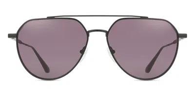 Calvin Klein Ck24100s 002 Men's Sunglasses Black Size 57 In Pink