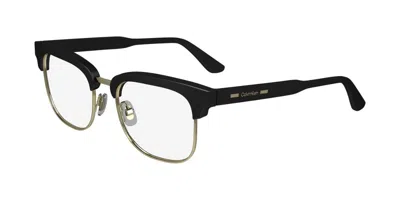 Calvin Klein Ck24103 Men's Glasses, Gold, Size 53 In Black