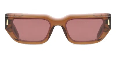 Calvin Klein Ck24500s 228 Men's Sunglasses Brown Size 51 In Red