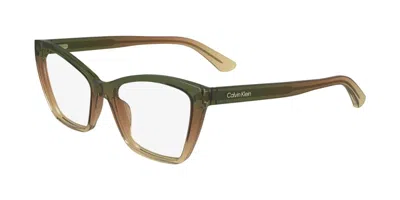 Calvin Klein Ck24523 Women's Glasses, Brown, Size 52 In Green