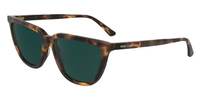 Calvin Klein Ck24537s 219 Women's Sunglasses Tortoiseshell Size 55 In Brown