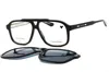 Calvin Klein Ck24549magset Rectangular Acetate Eyeglasses In Black