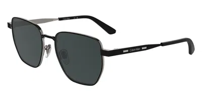 Calvin Klein Ck25100s N 002 Men's Sunglasses Black Size 53