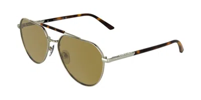 Calvin Klein Ck26100s 716 Occhiali Da Sole Oro Per Uomo In Multi