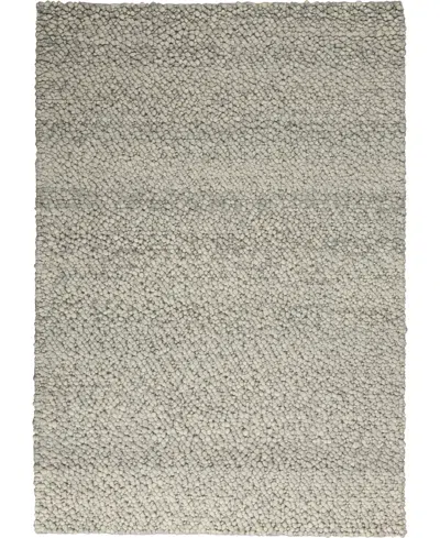 Calvin Klein Ck940 Riverstone Gray And Ivory 5'3" X 7'5" Area Rug