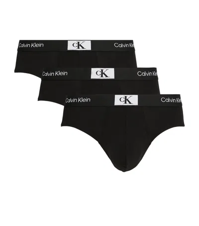 Calvin Klein Ck96 Hip Briefs In Black