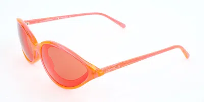 Calvin Klein Cknyc1853sr 855 Occhiali Da Sole Arancioni Per Donna In Orange