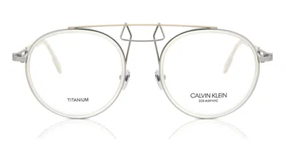 Calvin Klein Cknyc1870 741 Occhiali Da Vista Argentati Per Uomo (solo Montatura) In Silver