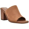 Calvin Klein Clancy Womens Square Toe Casual Block Heel In Brown