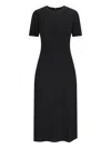 Calvin Klein Ribbed Texture Knee-length Fitted Silhouette Dress