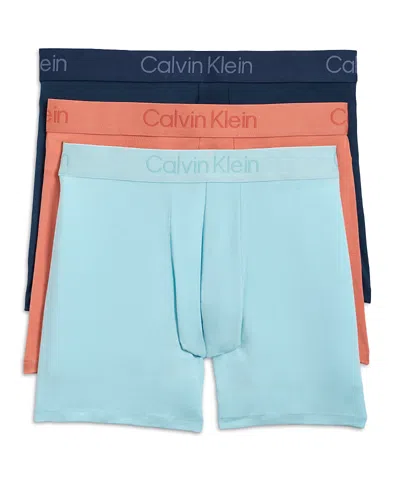 Calvin Klein Classic Boxer Briefs, Pack Of 3 In Blue