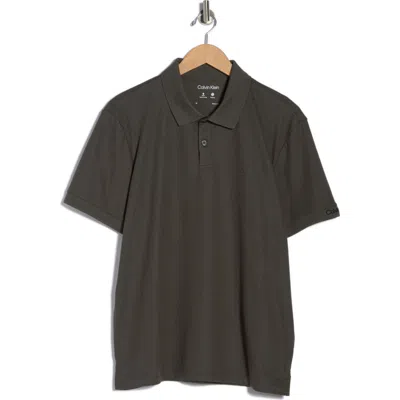 Calvin Klein Classic Fit Embroidered Polo In Green