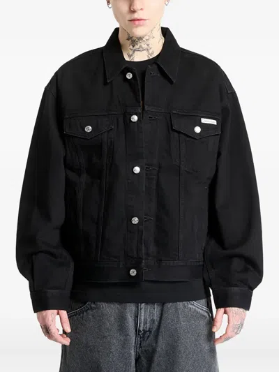 Calvin Klein Classic Shirt Jacket In Black
